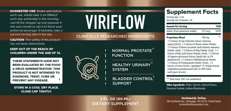 ViriFlow Label Bottle Image 